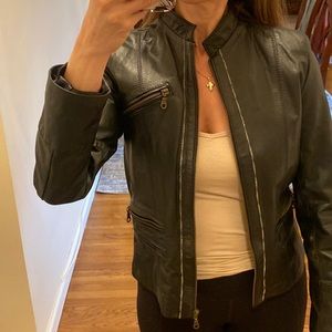 Argentinian leather brown jacket new